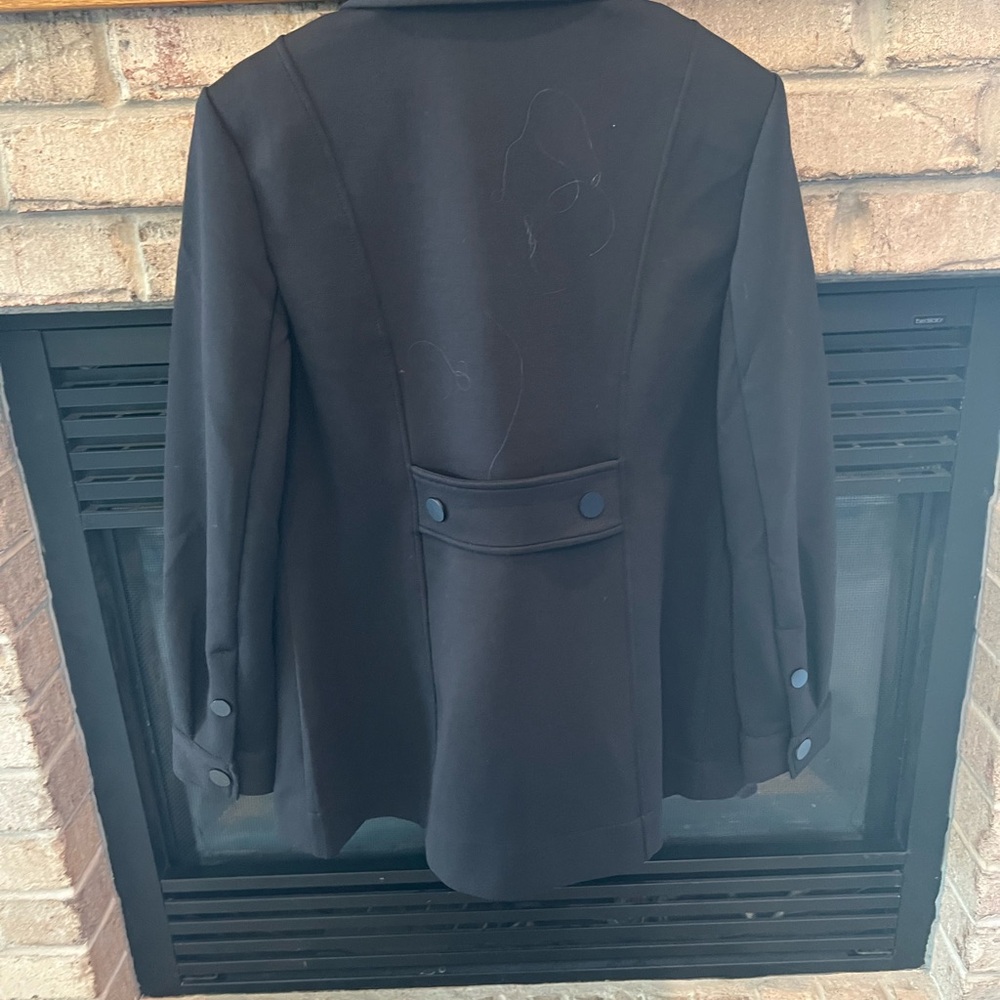 Cabi Ponte Classic Black Double-Breasted Women's Peacoat - Picture 4 of 4